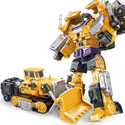 Transformation Robot Toy 6 in1 Engineering Vehicle Model Educational Assembling Deformation Action Figure Car Toy for Children