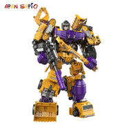 Transformation Robot Toy 6 in1 Engineering Vehicle Model Educational Assembling Deformation Action Figure Car Toy for Children