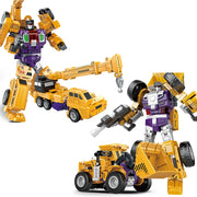 Transformation Robot Toy 6 in1 Engineering Vehicle Model Educational Assembling Deformation Action Figure Car Toy for Children