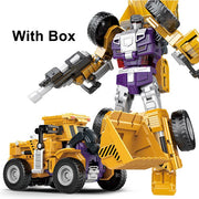 Transformation Robot Toy 6 in1 Engineering Vehicle Model Educational Assembling Deformation Action Figure Car Toy for Children