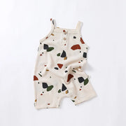 Summer Baby Rompers Waffle Boys Clothes Sleeveless Girls Jumpsuits