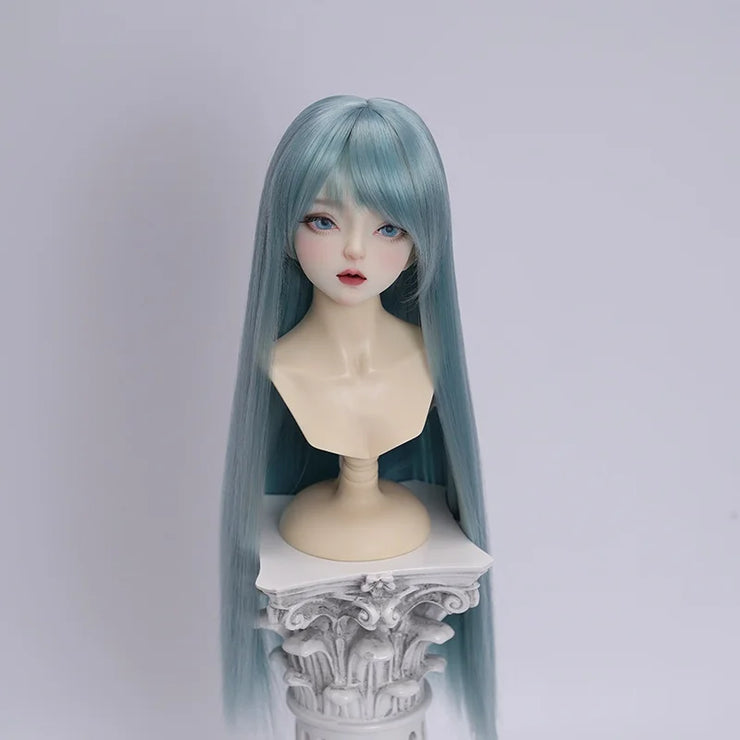 New Doll's Wig for 1/3 1/4 1/6 Bjd Doll Long Straight Hair with Bangs Soft Silk Diy Girl Toys Dress Up Doll Accessories,no Doll