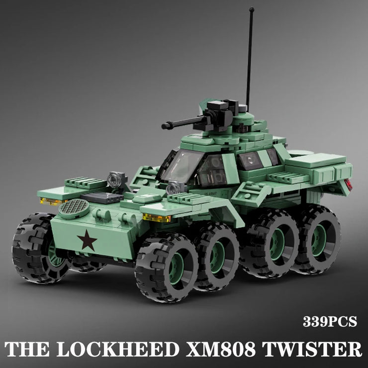 2024 Modern Military Armor Vehicle DANA M2 BTR-4 Infantry Fighting Car Model Building Blocks Sets Tank Building Brick Kid Toy