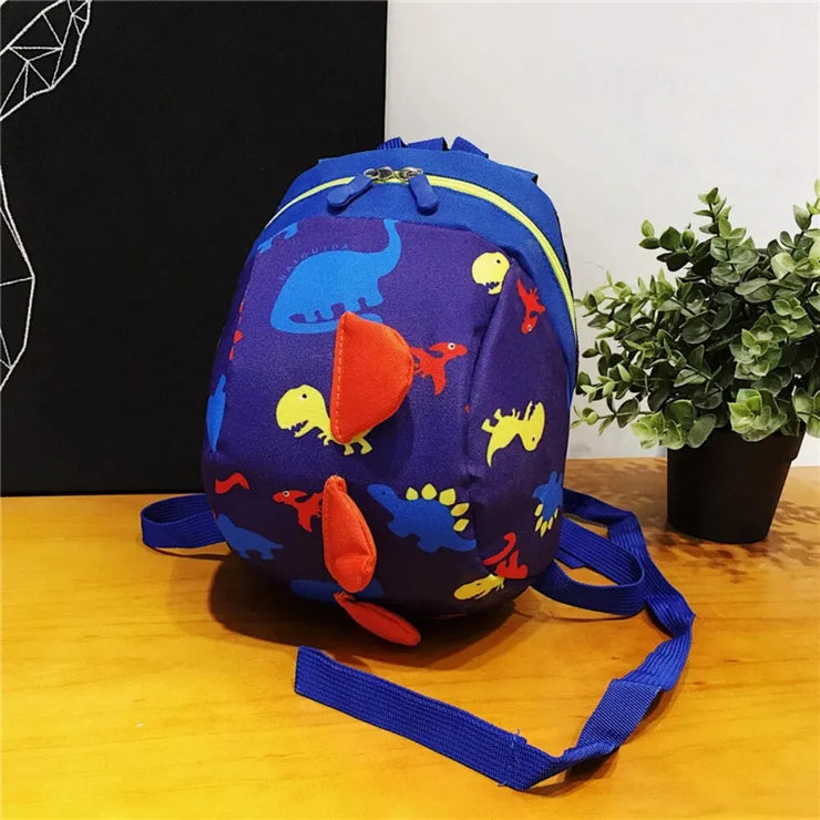 Anti-lost Backpack Cartoon Dinosaur Backpack Kindergarten Kids Anti Loss Book Shoulders Bag for Girl Boys