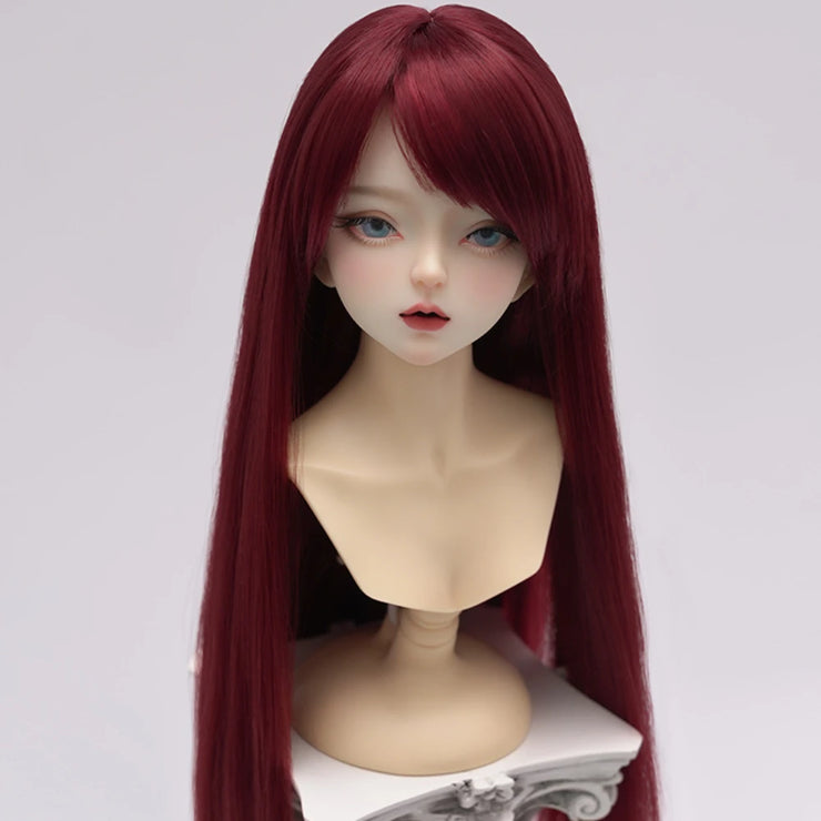 New Doll's Wig for 1/3 1/4 1/6 Bjd Doll Long Straight Hair with Bangs Soft Silk Diy Girl Toys Dress Up Doll Accessories,no Doll