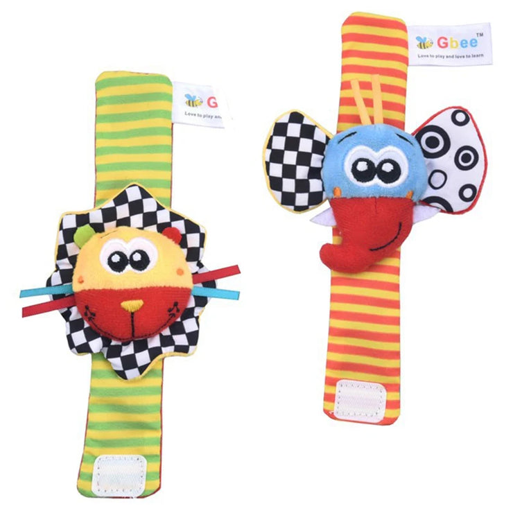 Foot Finder Rattle Sock Baby Toy Wrist Arm Hand Bracelet Rattle Feet Leg Ankle Socks for Newborn Infant Babies Boy Girl Bebe