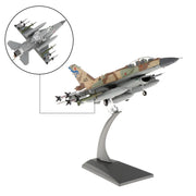 1:72/1:100 Aircraft Plane Model F-16I F16D Fighting Falcon Diecast Metal Planes Stands Playset Airplane Model Fighter Aircraft