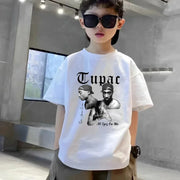 Tupac 2pac Rapper Thug Life Hip Hop Fashion Kids Cotton T-shirt Baby Tee Boys Girls Clothes Summer Child Short Sleeve Tshirt Top