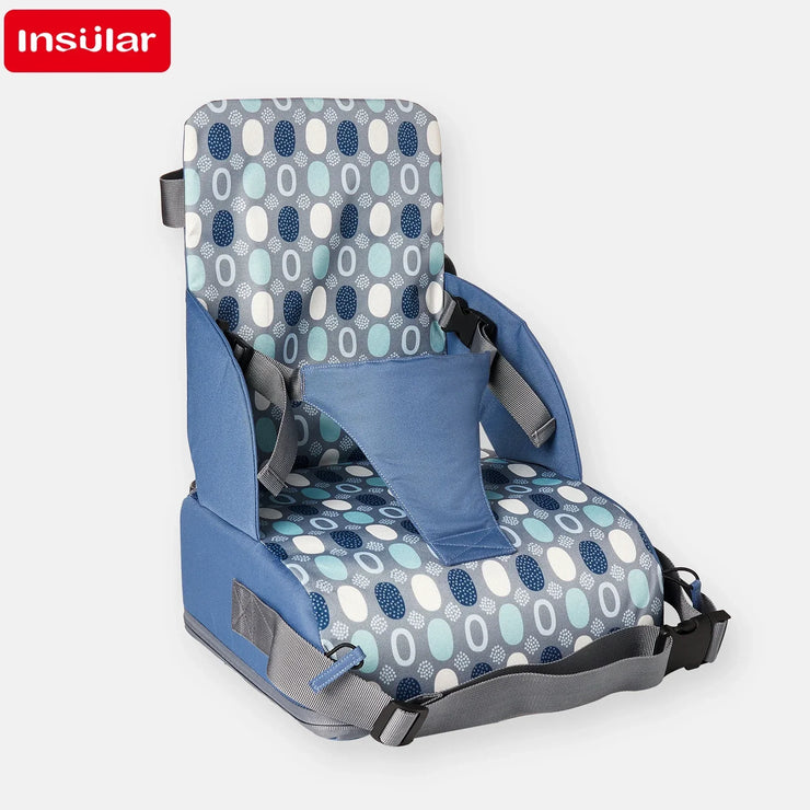 INSULAR Portable Foldable Anti slip Children's Seat High Cushion Baby Dining Chair High Cushion Children's Travel Supplies