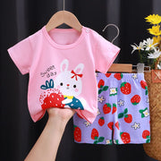 fashion baby girls clothes summer Baby girls Sets cute girls T-shirt + Shorts Sets Toddler Clothing Baby girls Clothes