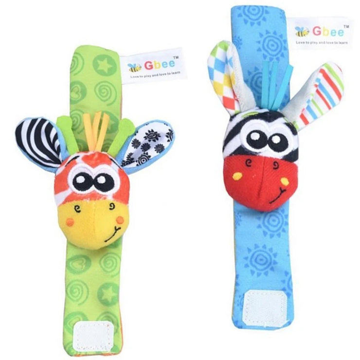 Foot Finder Rattle Sock Baby Toy Wrist Arm Hand Bracelet Rattle Feet Leg Ankle Socks for Newborn Infant Babies Boy Girl Bebe