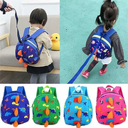 Anti-lost Backpack Cartoon Dinosaur Backpack Kindergarten Kids Anti Loss Book Shoulders Bag for Girl Boys