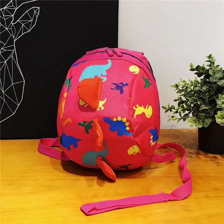 Anti-lost Backpack Cartoon Dinosaur Backpack Kindergarten Kids Anti Loss Book Shoulders Bag for Girl Boys