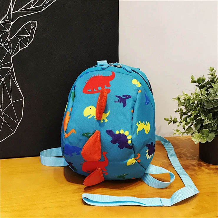 Anti-lost Backpack Cartoon Dinosaur Backpack Kindergarten Kids Anti Loss Book Shoulders Bag for Girl Boys