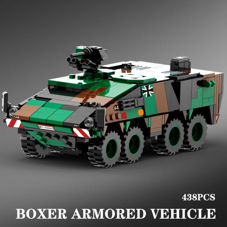 2024 Modern Military Armor Vehicle DANA M2 BTR-4 Infantry Fighting Car Model Building Blocks Sets Tank Building Brick Kid Toy