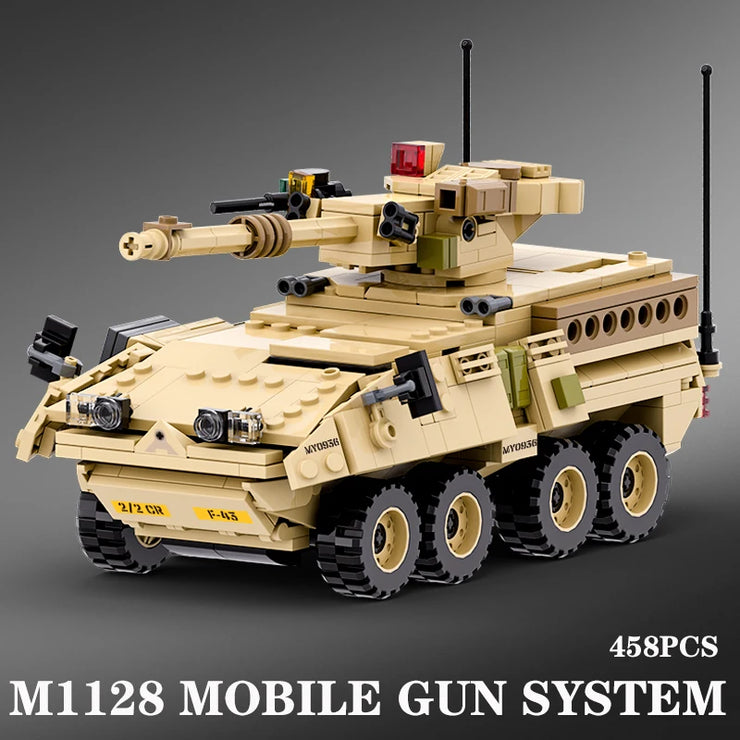 2024 Modern Military Armor Vehicle DANA M2 BTR-4 Infantry Fighting Car Model Building Blocks Sets Tank Building Brick Kid Toy